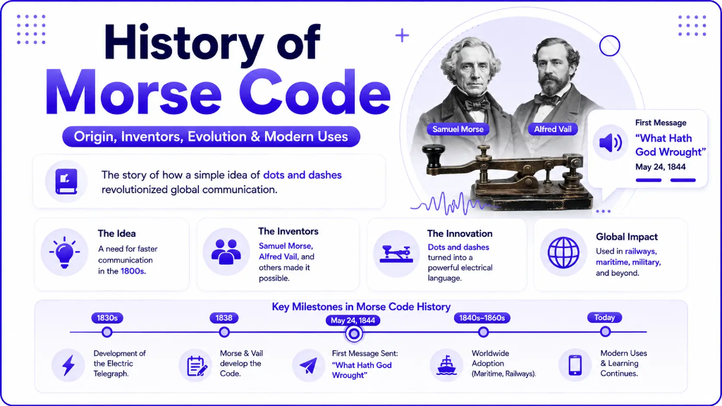 History of Morse Code: origin, inventors, and the evolution of long-distance communication
